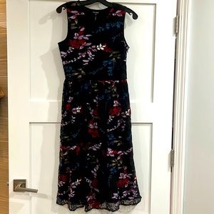 Lucky Brand Embroidered Lace Floral Dress Small